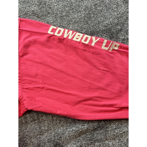 Cowboy Up Pearl Snap Shirt Mens XXL Striped Long Sleeve Western Collared Pink - Picture 5 of 7